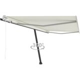 vidaXL Prostostoječa avtomatska tenda 450x300 cm krem Cene