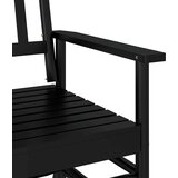  Klupa za ljuljanje crna 118 x 70 x 104,5 cm masivno drvo topola | shoptok.hr