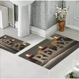 Set za kupatilo Relax sa kožnom podlogom 40x60cm + 60x90cm, SK-002