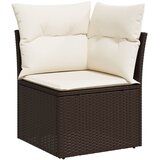  8-dijelni set vrtnih sofa s jastucima smeđi od poliratana | shoptok.hr
