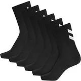 Hummel Športne nogavice črna / bela