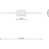  Obesna svetilka RIO 110 bela 3000K, (21348014) | Shoptok.si
