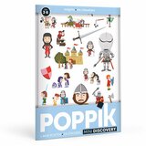 Poppik Edukativni poster s nalepnicama Mini otkrića: Vitezovi
