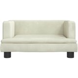 Krevet za pse krem 60 x 40 x 30 cm baršunasti | Eponuda.com