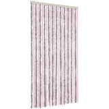 Furnova Zavesa proti mrčesu srebrno siva in roza 100x230 cm šenilja, (21918361) | Shoptok.si