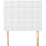  Uzglavlje Bijelo 100x5x118/128 cm Imitacija kože | shoptok.hr
