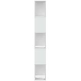vidaXL Knjižna omara 5-nadstropna bela 45x23,5x162,5 cm inž. les | Shoptok.si