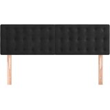  Uzglavlja crna 144x5x78/88 cm baršunasta | shoptok.hr