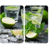 Wenko Komplet 2 steklenih zaščitnih plošč za štedilnik Mojitos, 52 x 30 cm Cene