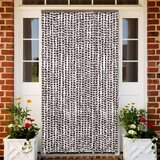 vidaXL Zavesa proti mrčesu rjava in bela 118x220 cm šenilja | Shoptok.si