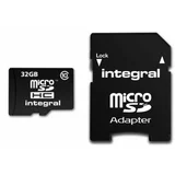 Integral Spominska kartica Micro SDHC, 32 GB + adapter