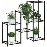  Stalak za cvijeće 83 x 25 x 80 cm crni željezni | shoptok.hr