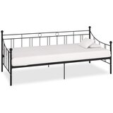 Maison Chic Posteljni okvir - Enojna postelja - Postelja za odrasle za dnevno posteljo črn kovinski 90x200 cm, (21695258) | Shoptok.si
