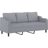 vidaXL Kavč trosed svetlo siv 180 cm blago | Shoptok.si
