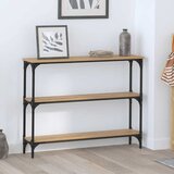 vidaXL Konzolna stolica s policom hrast artisan 100 x 22.5 x 75 cm | shoptok.hr