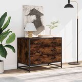 vidaXL Predalnik dimljen hrast 70x41x56 cm inženirski les | Shoptok.si