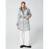 Koton Long Puffer Coat Belted Faux Für Detailed With Pocket | shoptok.hr