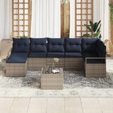  Set sofe 8 kom. Siva poliratan 287 x 122 x 85 cm | shoptok.hr