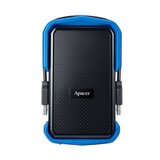 Apacer Zunanji disk 2TB AC631 6cm USB 3.1 odporen na udarce črno/moder AP2TBAC631U-1 | Shoptok.si