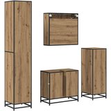  Set namještaja za kupaonicu 4 kom. Umjetnički hrast | shoptok.hr