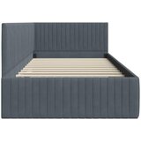  Kutni okvir kreveta Tamno siva 100 cm x 200 cm Baršun | shoptok.hr