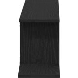  Polica za TV koja se montira na zid Crni hrast 125 x 18 x 23 cm | shoptok.hr