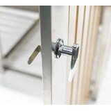  Westman - Spremište za 2 kante za smeće s krovom za biljke Planta | srebro | 2x240L | 84x134x124 cm - BRANDED IN GERMANY | shoptok.hr