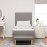  Krevet s opružnom podlogom i madracem &amp klupe taupe 90x190 cm tkanina | shoptok.hr