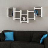 Livetastic Stenski Regal Bat, Bela | Shoptok.si
