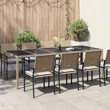  Stol za vrt Bež 250 x 100 x 75 cm poliratan | shoptok.hr