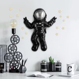 Wallity zidna dekoracija Cosmonaut 4, 35cmx47cmx10cm, Crna | ePonuda.com
