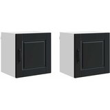  Ormar za Zid PORTO 2 pcs Crna 40 x 31 x 40 cm Konstruirano drvo | Eponuda.ba