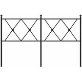  Metalno zamjensko uzglavlje crno 137 cm | shoptok.hr