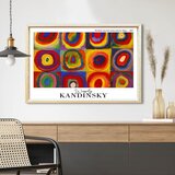 WALLXPERT 4262AHSKANDINSKY-020 Višenamenska Dekorativna Slika u Ram | Eponuda.com