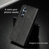 Techsuit Diary Book preklopna maska za Samsung Galaxy A15 4G / A15 5G -crna | shoptok.hr