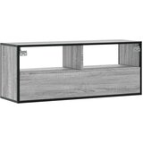 vidaXL TV omarica siva sonoma 100x31x39,5 cm inženirski les in kovina | Shoptok.si