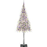vidaXL Božično drevo med 300 LED z stojalom Bela 210 cm PE in jeklo | Shoptok.si