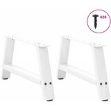  Noge za klub stolić A-oblika 2 kom Bijele 60 x (30-31) cm Čelik | shoptok.hr