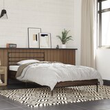Maison Chic Posteljni okvir - Enojna postelja - Postelja za odrasle rjav hrast 90x190 cm inženirski les in kovina-J8891, (21771246) | Shoptok.si