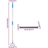 vidaXL Podni brisači 5 kom 55x122,5 cm čelik i guma | shoptok.hr