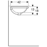 Geberit LAVABO PODGRADNI ISPOD RAVNE PLOČE OVALNI 480X390 GEBERIT 500.748.01.2 | ePonuda.com