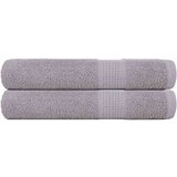 vidaXL Brisače za savno 2 kos siva 80x200 cm 360 g/m² 100% bombaž | Shoptok.si