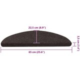 vidaXL Samoljepljivi otirači za stepenice 20 kom crni 65x22,5x3,5 cm | shoptok.hr