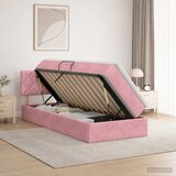  Krevet s od storage s uzglavljem Ružičasta 90 x 190 cm Baršun | shoptok.hr