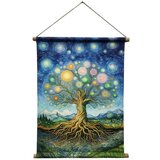 Signes Grimalt Slike, platna Platno Drevo Življenja V Zvitku Večbarvna | Shoptok.si