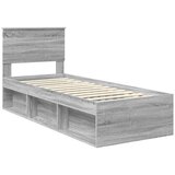  Okvir za krevet s uzglavljem Siva Sonoma 75 x 190 cm | shoptok.hr
