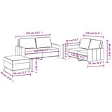  Sedežna garnitura z blazinami 3-delna taupe blago, (20911233) | Shoptok.si