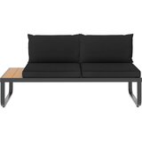  5dijelna vrtna kutna garnitura s jastucima od aluminija i WPC-a | shoptok.hr