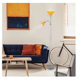 Rabalux action podna lampa sa čitačem E27 100W+E14 25W srebro-narandžasta | ePonuda.com