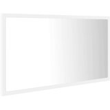 vidaXL LED kupaonsko ogledalo bijelo 80x8,5x37 cm konstruirano drvo | shoptok.hr